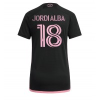 Inter Miami Jordi Alba #18 Bortatröja Kvinnor 2024-25 Korta ärmar